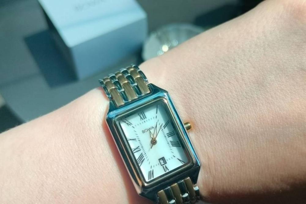 Zegarek damski BOWA Barcelona Pearl Gold Steel 23