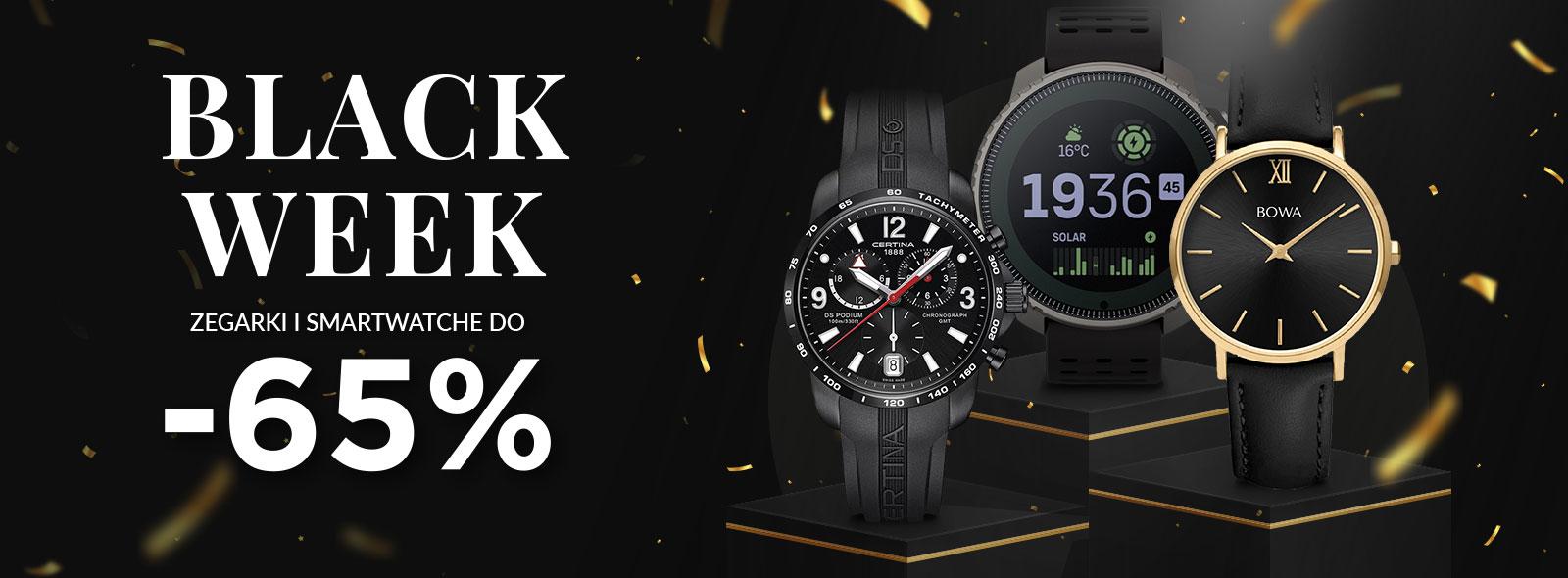 Black Week – zegarki w promocji do 65% taniej!