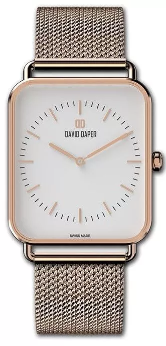 Zegarek damski David Daper Time Square 01 RG 01 M01