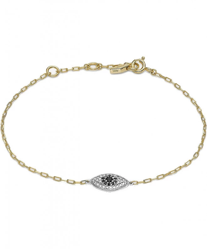 Bransoletka damska Fossil Sterling Evil Eye JFS00582998