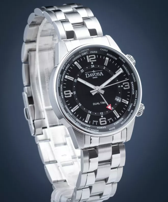 Zegarek męski Davosa Vireo Dual Time Outlet 163.480.55-WYP230219