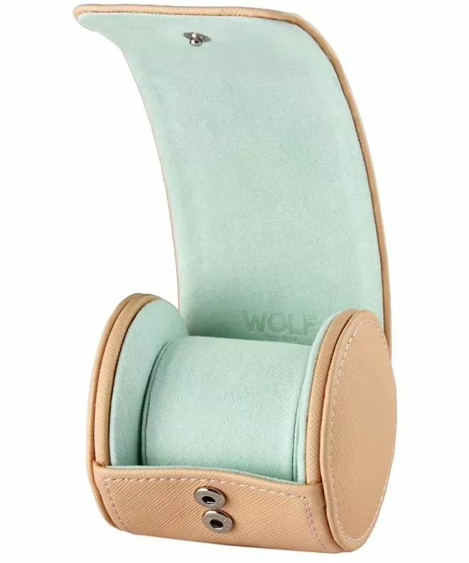 Etui podróżne Wolf Seltzer Single Watch Roll Travel Peach Mint na 1 zegarek 680137
