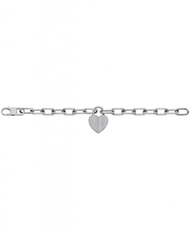 Bransoletka Fossil Harlow Linear Texture Heart JF04659040