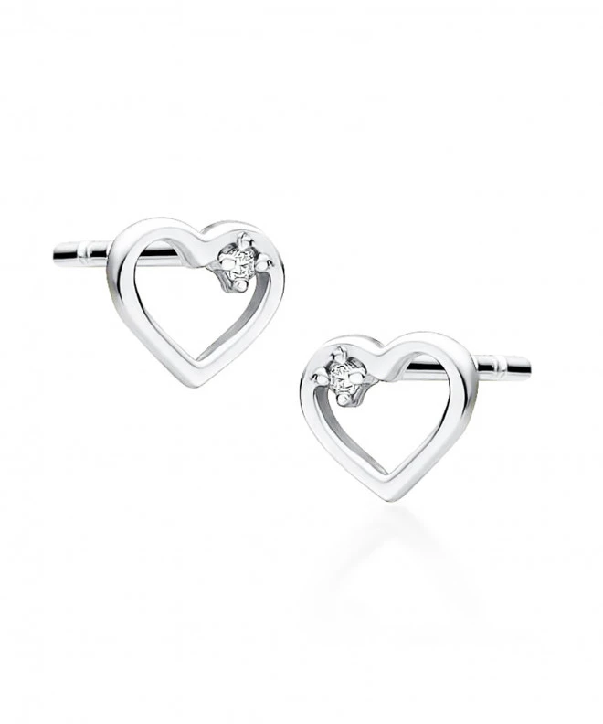 Kolczyki Bonore ze Złota próby 585 z diamentem 0,01 ct 173522