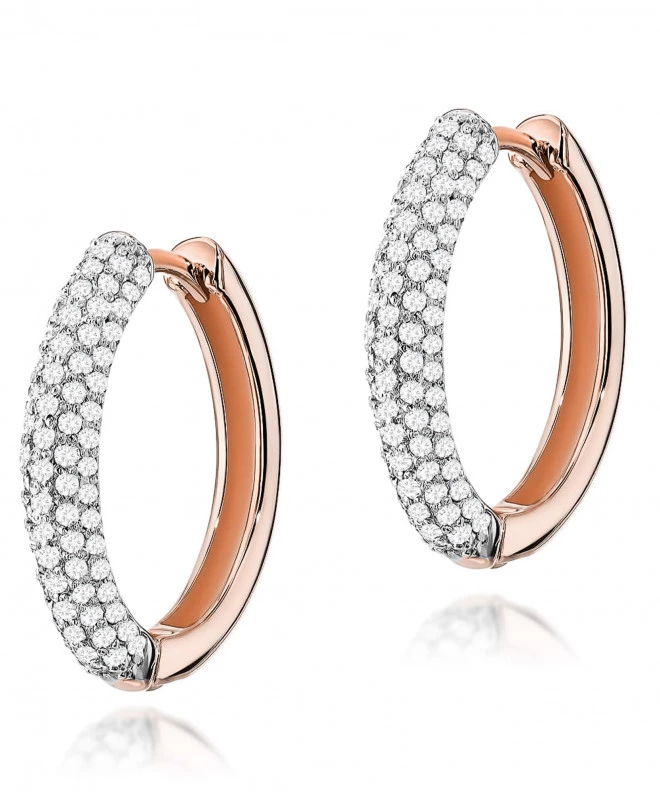 Kolczyki Bonore ze Złota próby 585 z diamentem 0,83 ct 173735