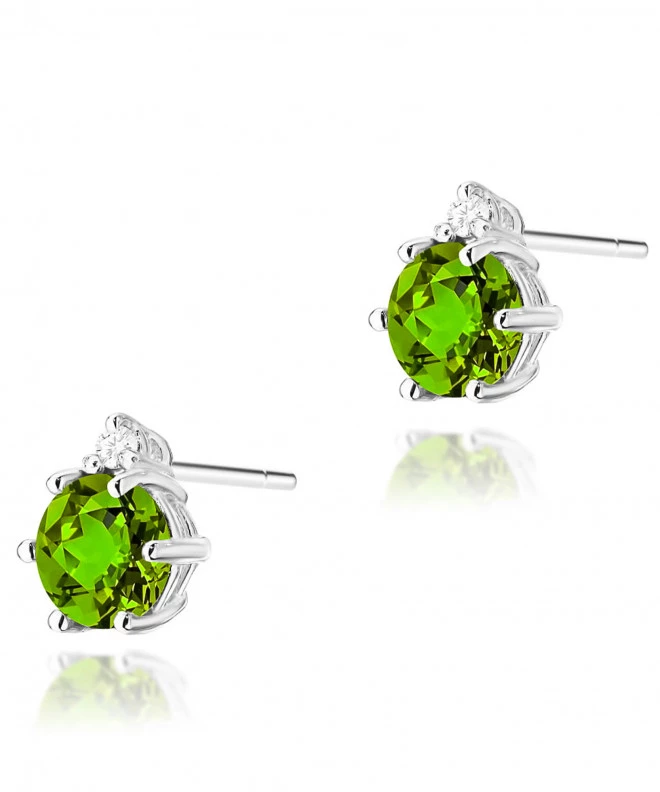 Kolczyki Bonore ze Złota próby 585 z oliwinem 1,2 ct 173941