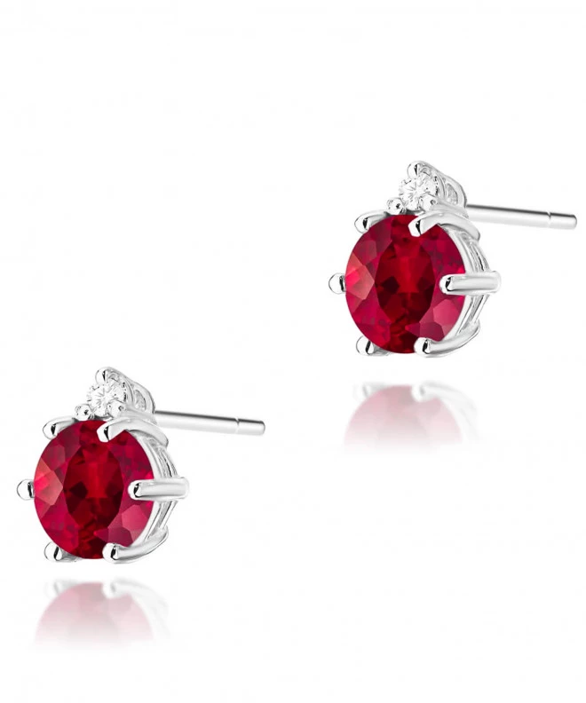 Kolczyki Bonore ze Złota próby 585 z rubinem 1,2 ct 173947