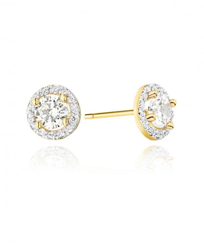 Kolczyki Bonore ze złota próby 585 z diamentem 0,5 ct 128696