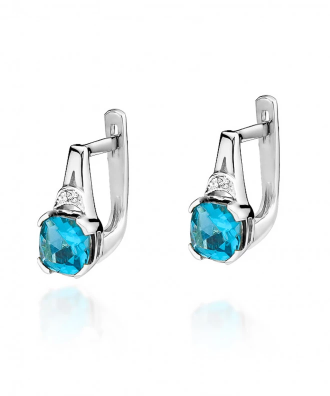 Kolczyki Bonore ze Złota próby 585 z topazem 2,2 ct 173150