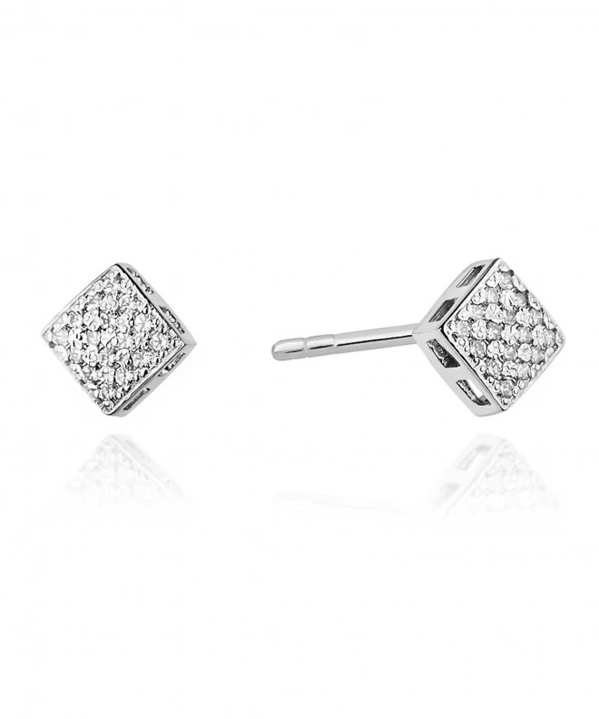 Kolczyki Bonore ze Złota próby 585 z diamentem 0,16 ct 173300