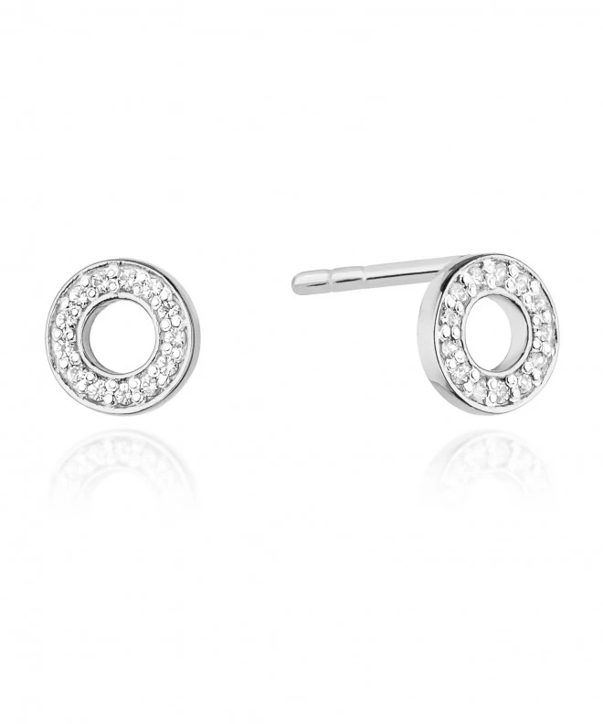 Kolczyki Bonore ze Złota próby 585 z diamentem 0,13 ct 173302