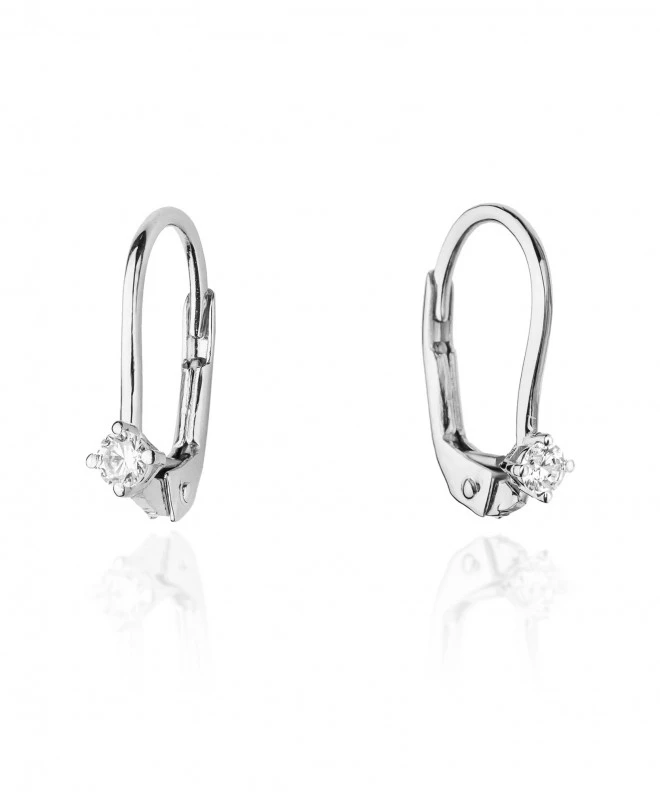 Kolczyki Bonore ze Złota próby 585 z diamentem 0,06 ct 173308