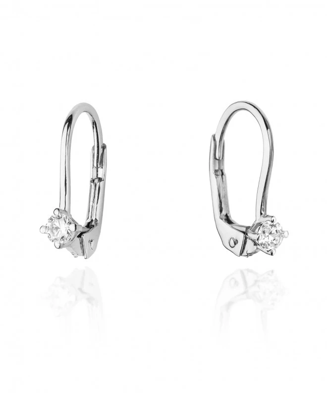 Kolczyki Bonore ze Złota próby 585 z diamentem 0,14 ct 173310