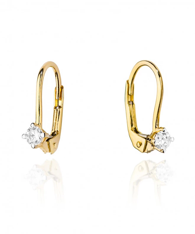 Kolczyki Bonore ze Złota próby 585 z diamentem 0,2 ct 173313
