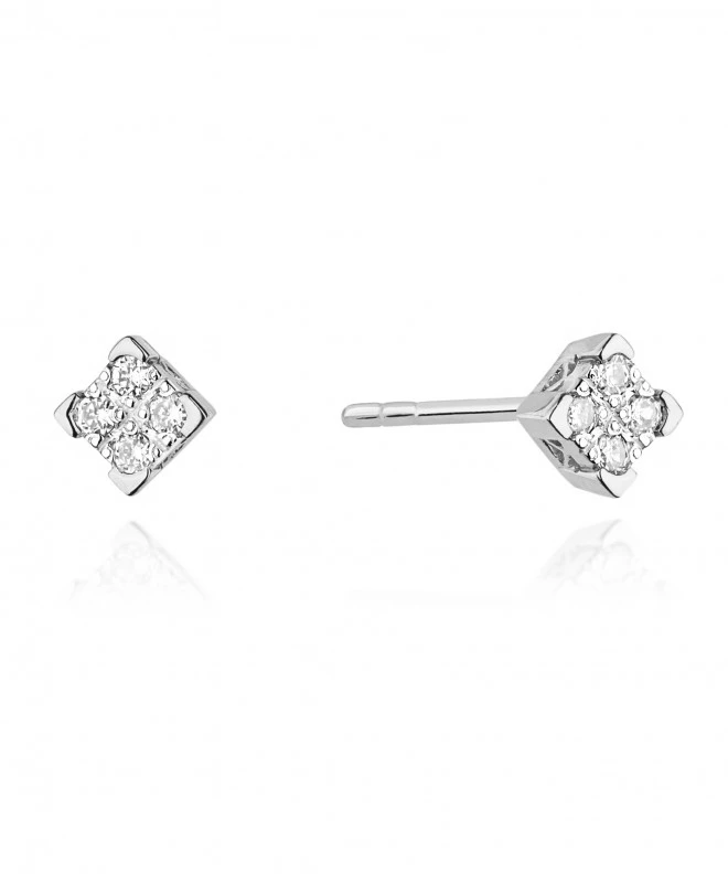 Kolczyki Bonore ze Złota próby 585 z diamentem 0,16 ct 173322