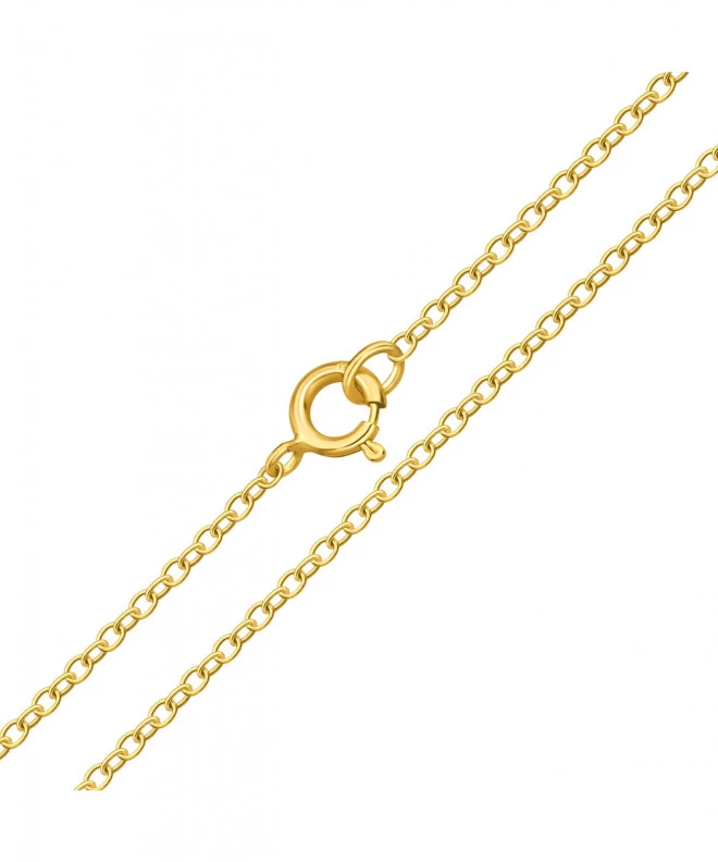 Łańcuszek Bonore 38 cm ze Srebra próby 925 pozłacanego Złotem 999 (24K) o szerokości 1 mm 168118