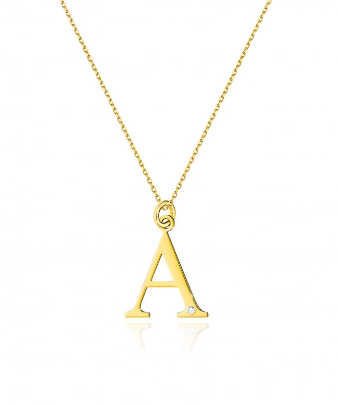 Łańcuszek Bonore 42 - 45 cm ze Złota próby 585 z diamentem 0,005 ct 173645