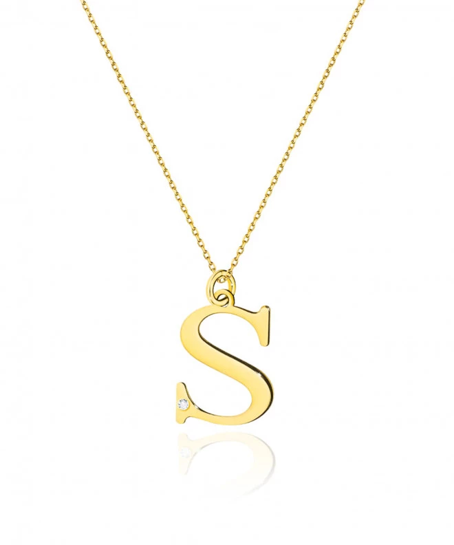 Łańcuszek Bonore 42 - 45 cm ze Złota próby 585 z diamentem 0,005 ct 173669