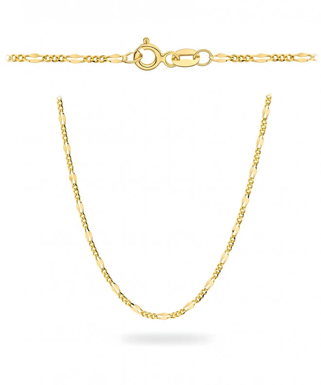 Łańcuszek Bonore 50 cm Splot Figaro, Gucci ze Złota próby 585 147597