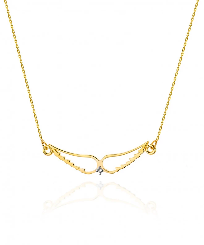 Łańcuszek Bonore 42 - 45 cm ze Złota próby 585 z diamentem 0,005 ct 173233