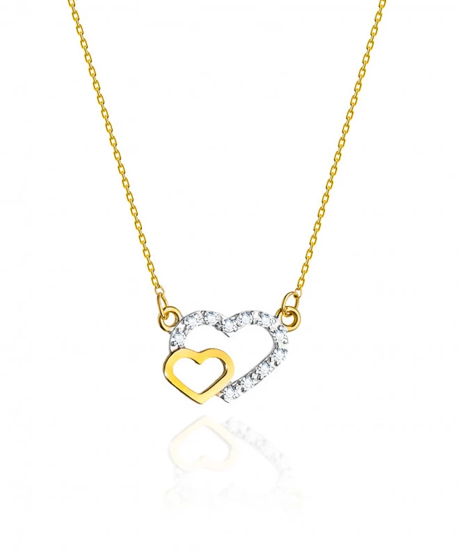 Łańcuszek Bonore 42 - 45 cm ze Złota próby 585 z diamentem 0,06 ct 173380