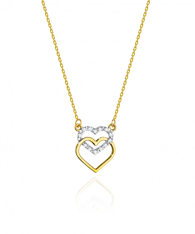 Łańcuszek Bonore 42 - 45 cm ze Złota próby 585 z diamentem 0,05 ct 173386