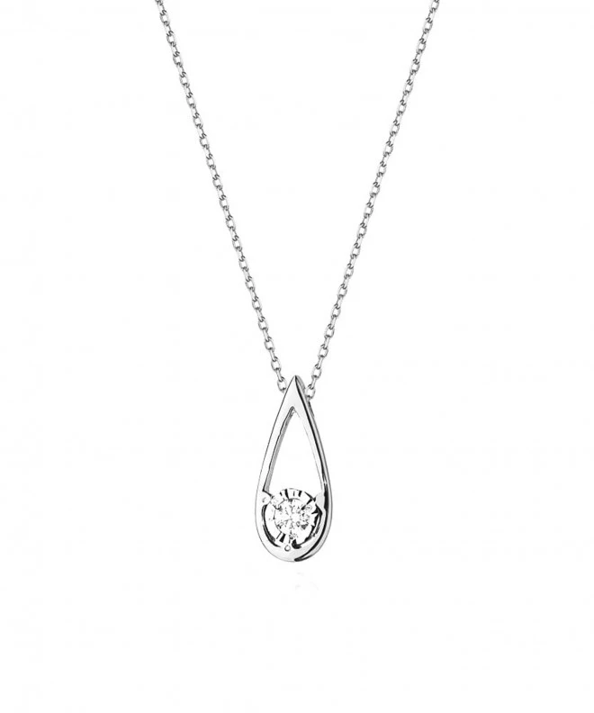 Łańcuszek Bonore 42 - 45 cm ze Złota próby 585 z diamentem 0,08 ct 173406
