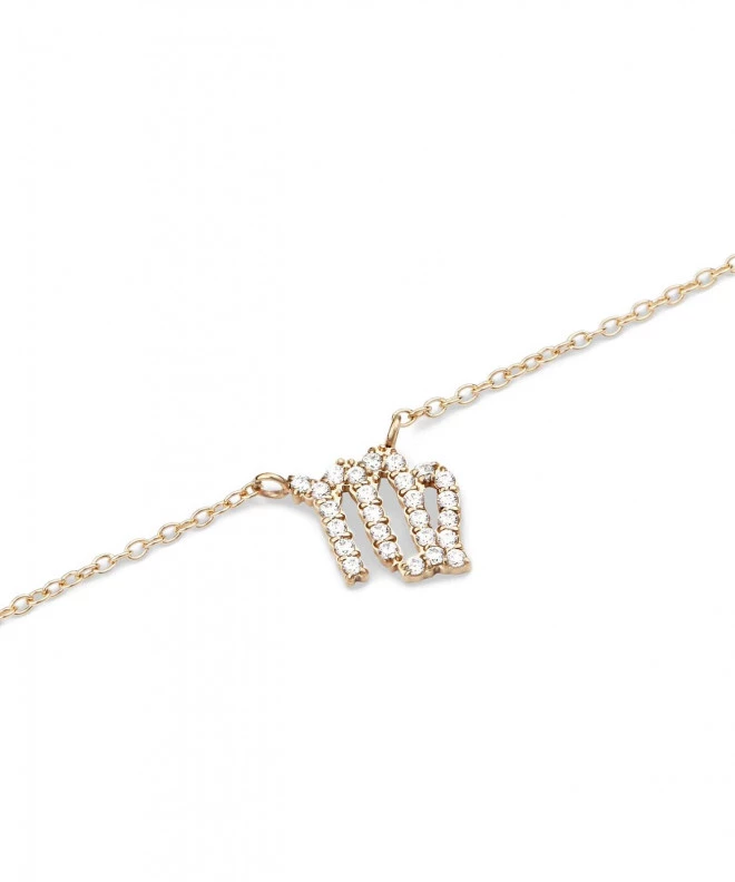 Naszyjnik Daniel Wellington Crystal Zodiac Chain Gold Virgo DW00400924