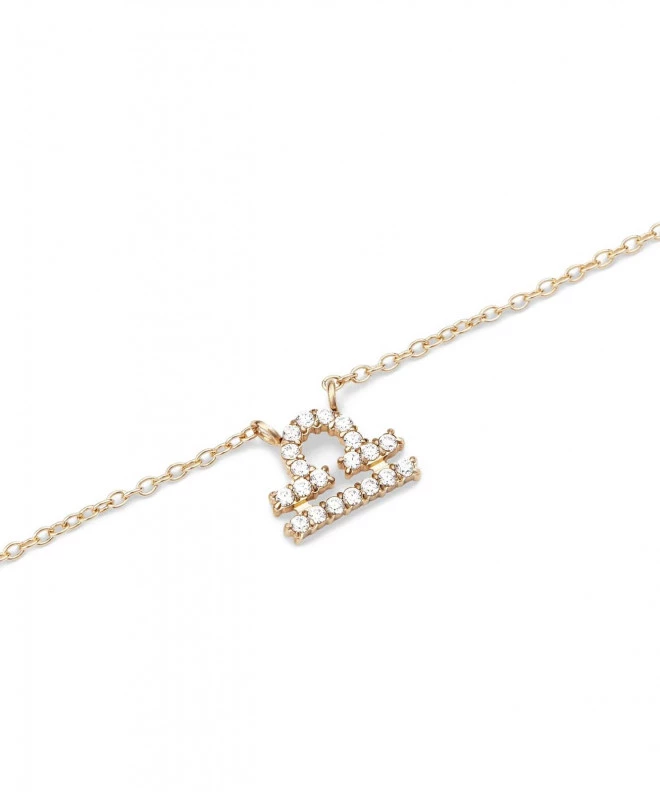 Naszyjnik Daniel Wellington Crystal Zodiac Chain Gold Libra DW00400925