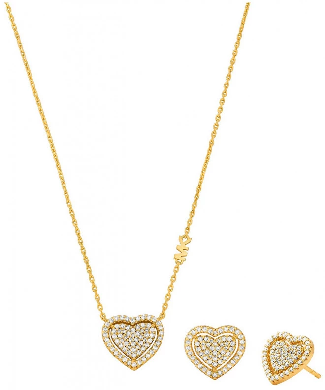 Naszyjnik Michael Kors Brillaince Srebro 925 + Złoto 18k MKC1756CZSET