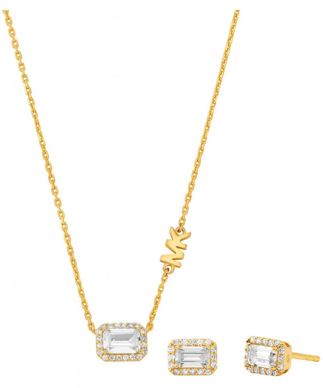 Naszyjnik Michael Kors Brillaince SET Srebro 925 + Złoto 18k MKC1759CZSET