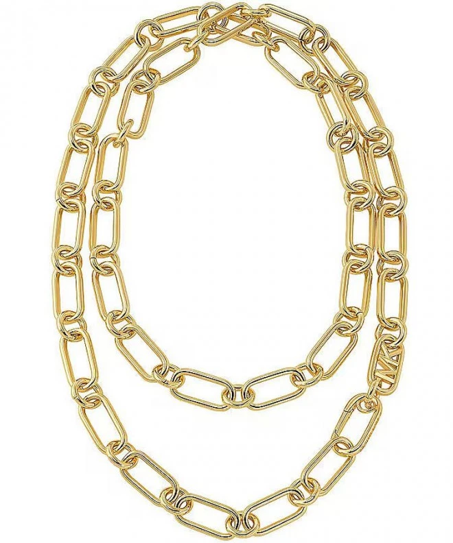 Naszyjnik Michael Kors Premium MK Statement Link Mosiądz + Złoto 14K MKJ827200710