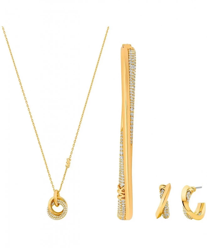 Naszyjnik Michael Kors Brillaince Srebro 925 + Złoto 18k MKJ8449CZSET
