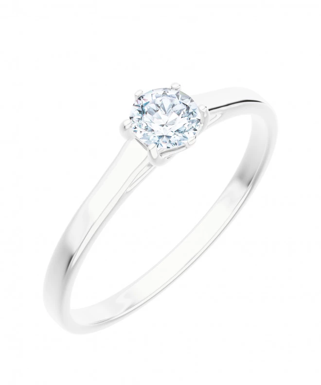 Pierścionek Bonore z białego złota próby 585 z diamentem 0,5 ct 117237