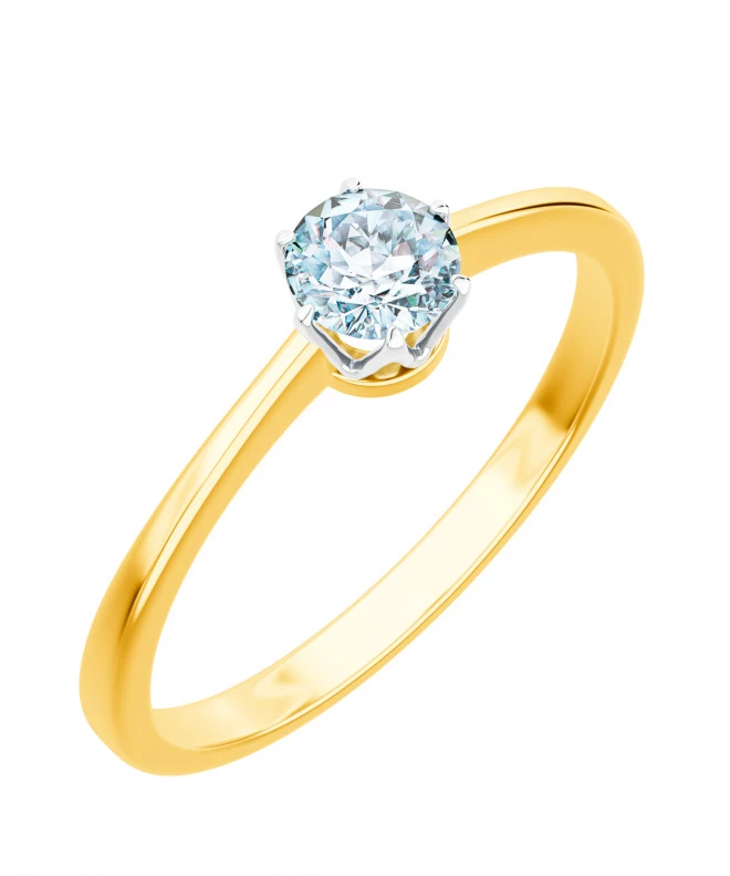 Pierścionek Bonore ze złota próby 585 z diamentem 1 ct 91320