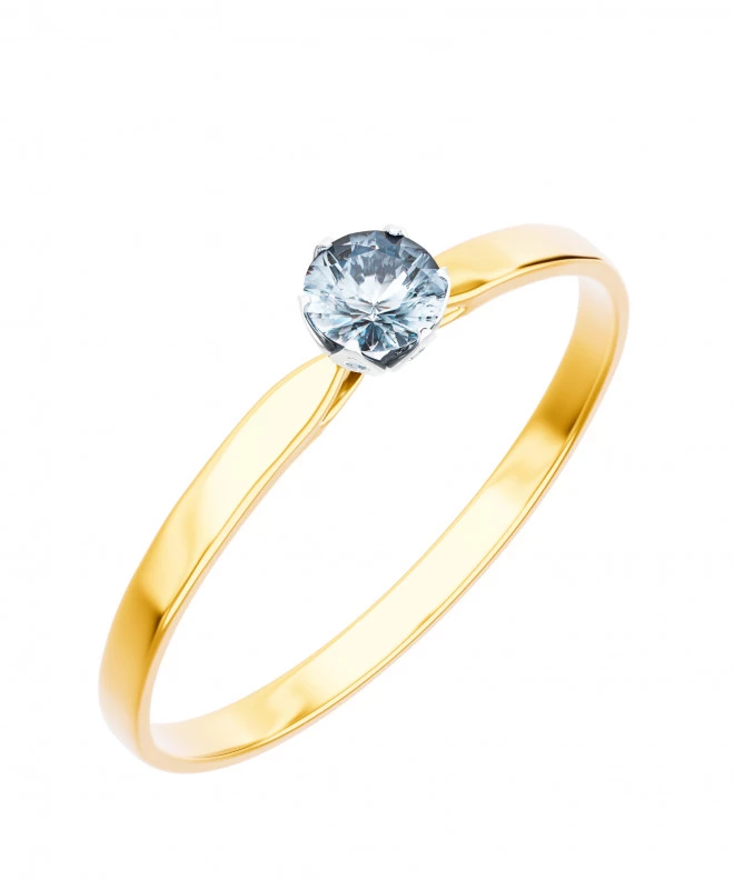 Pierścionek Bonore ze złota próby 585 z diamentem 0,4 ct 90281