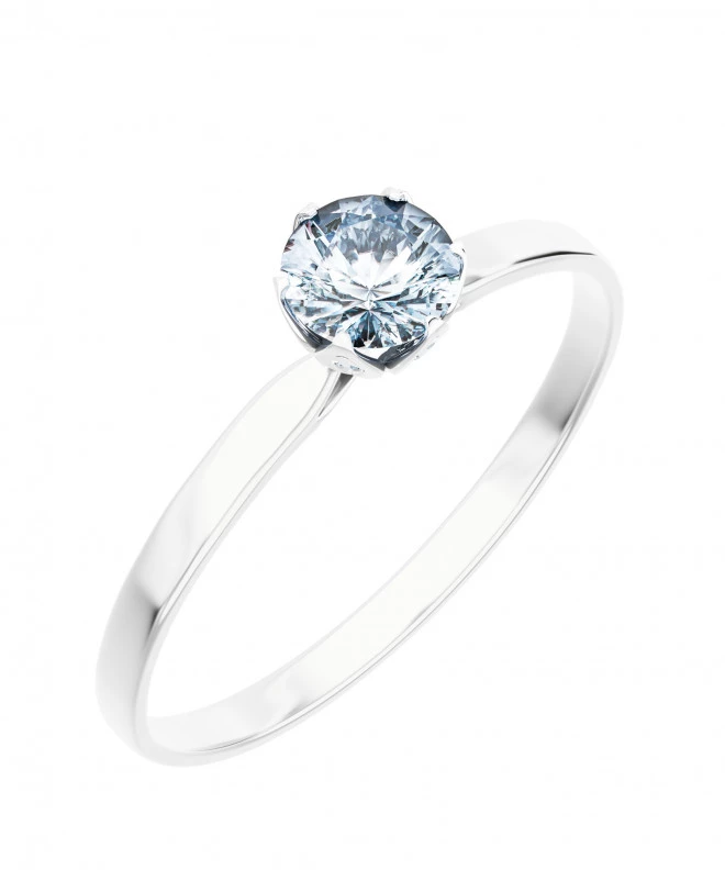 Pierścionek Bonore z białego złota próby 585 z diamentem 0,7 ct 118259