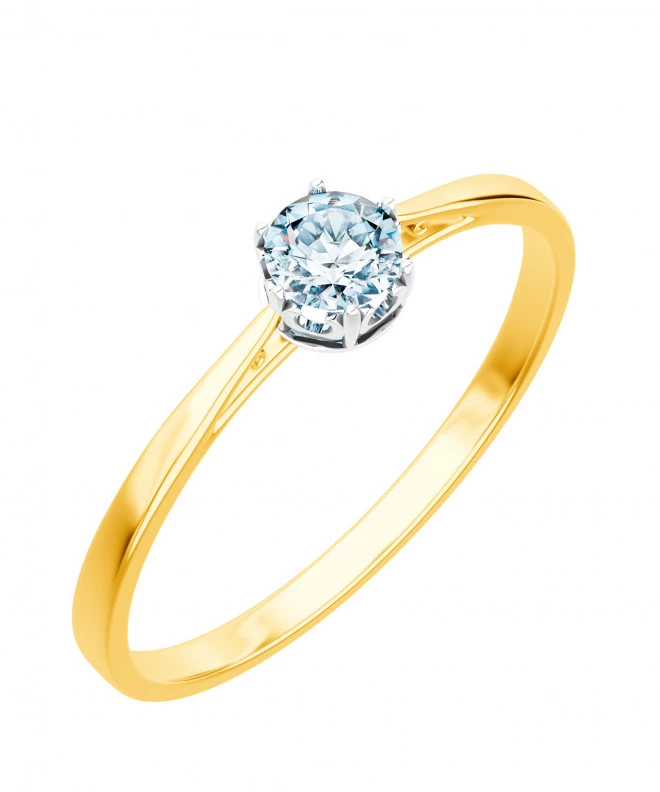Pierścionek Bonore ze złota próby 585 z diamentem 0,5 ct 90314