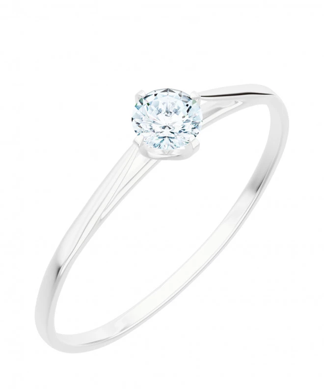 Pierścionek Bonore z białego złota próby 585 z diamentem 0,4 ct 105789