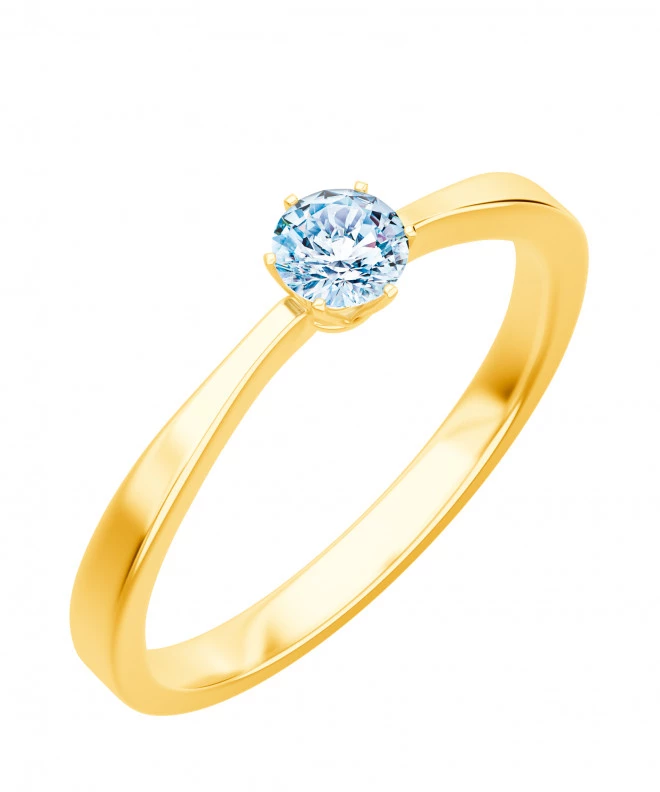 Pierścionek Bonore ze złota próby 585 z diamentem 0,4 ct 90286