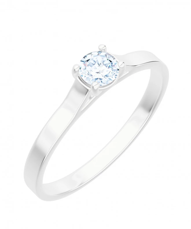 Pierścionek Bonore z białego złota próby 585 z diamentem 0,4 ct 116221