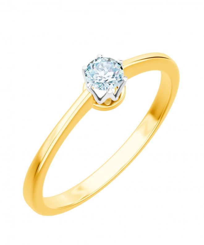 Pierścionek Bonore ze złota próby 585 z diamentem 0,4 ct 89281