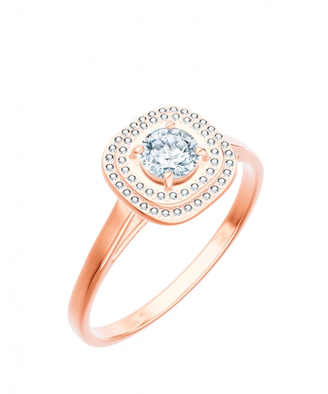 Pierścionek Bonore z różowego złota próby 585 z diamentem 0,5 ct 104749