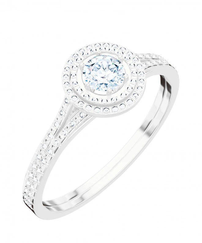 Pierścionek Bonore z białego złota próby 585 z diamentem 0,5 ct 119285