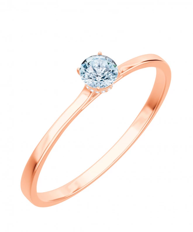 Pierścionek Bonore z różowego złota próby 585 z diamentem 0,4 ct 103732