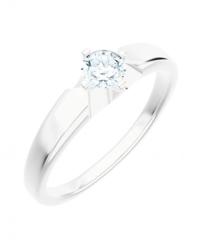 Pierścionek Bonore z białego złota próby 585 z diamentem 0,4 ct 116222