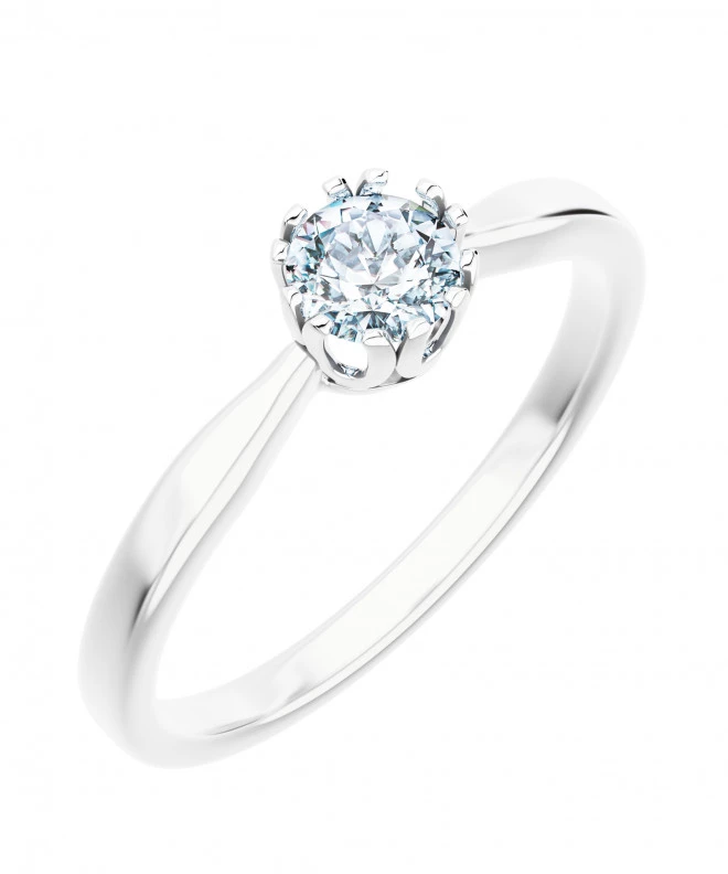 Pierścionek Bonore z białego złota próby 585 z diamentem 0,7 ct 118261