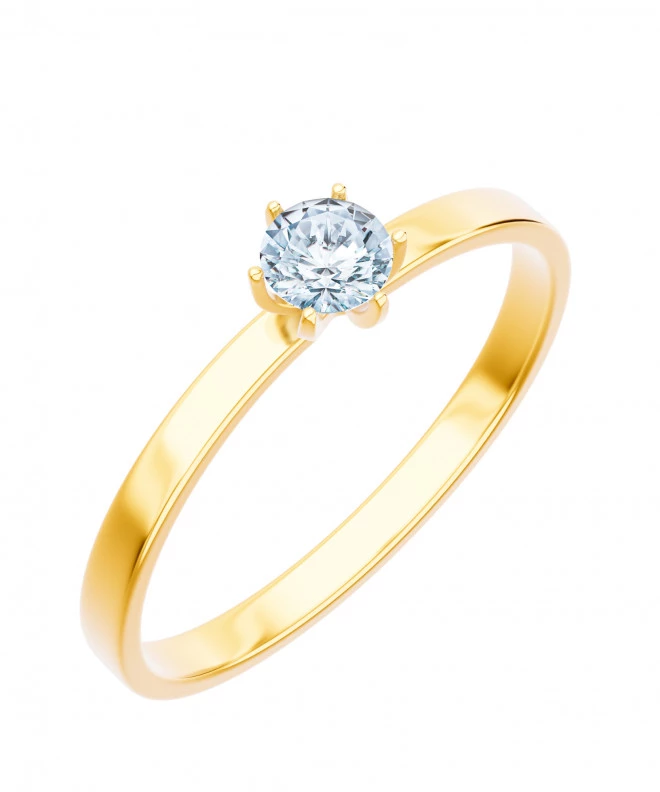 Pierścionek Bonore ze złota próby 585 z diamentem 0,4 ct 90280