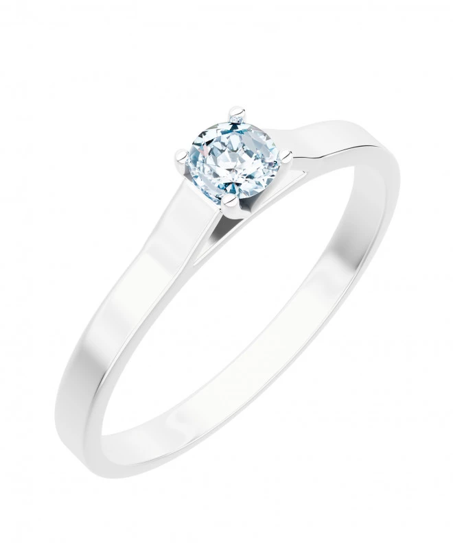 Pierścionek Bonore z białego złota próby 585 z diamentem 0,5 ct 117234