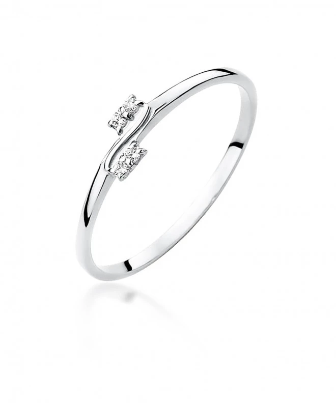 Pierścionek Bonore ze Złota próby 585 z diamentem 0,03 ct 162954